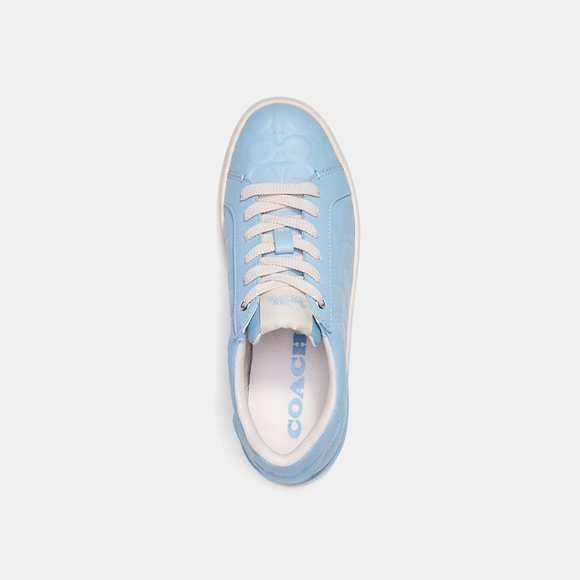 NWT Coach Outlet Clip Low Top Sneaker In Signature Leather - Picture 3 of 5